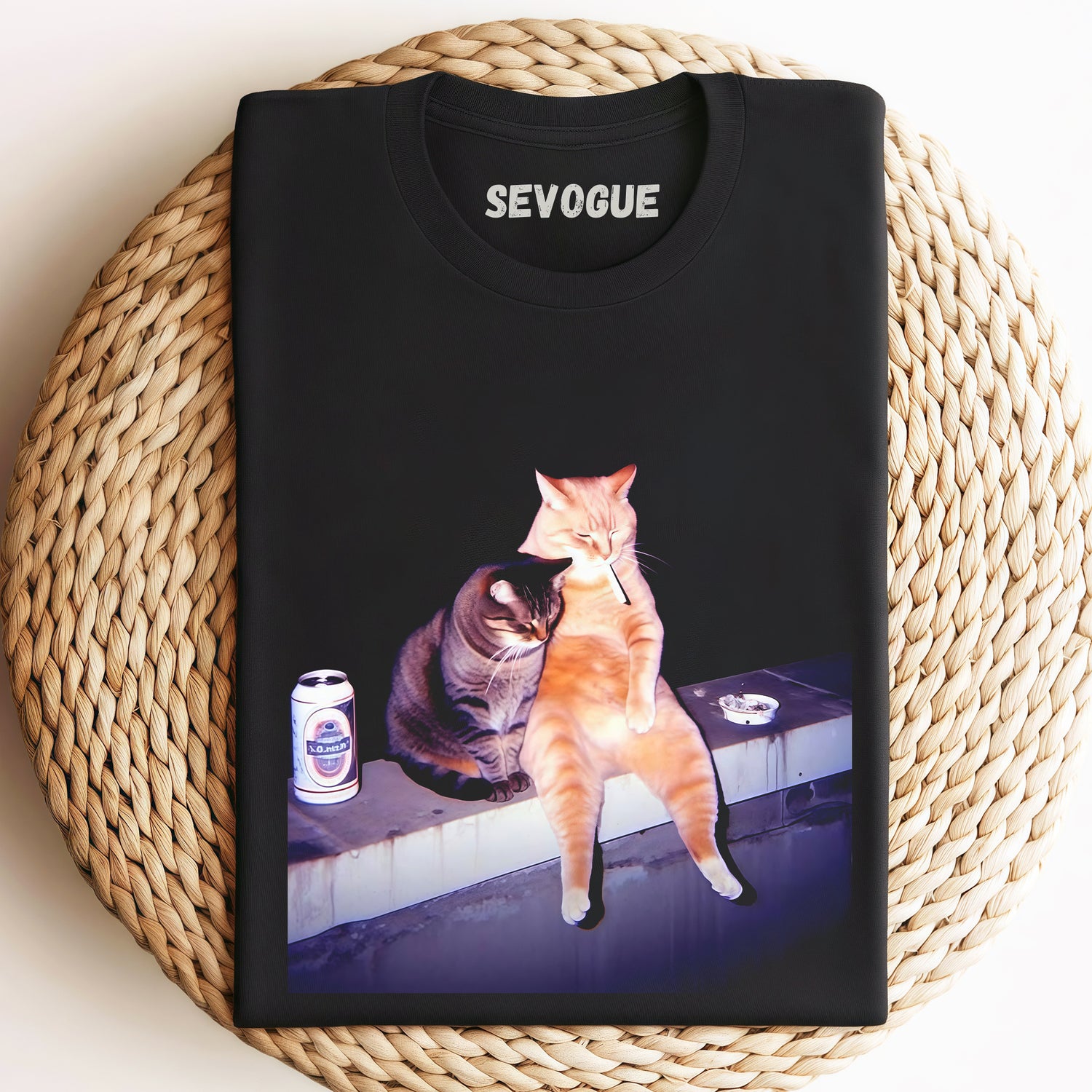 Smoking Cat 1.0 Unisex Tee, Sweatshirt & Hoodie