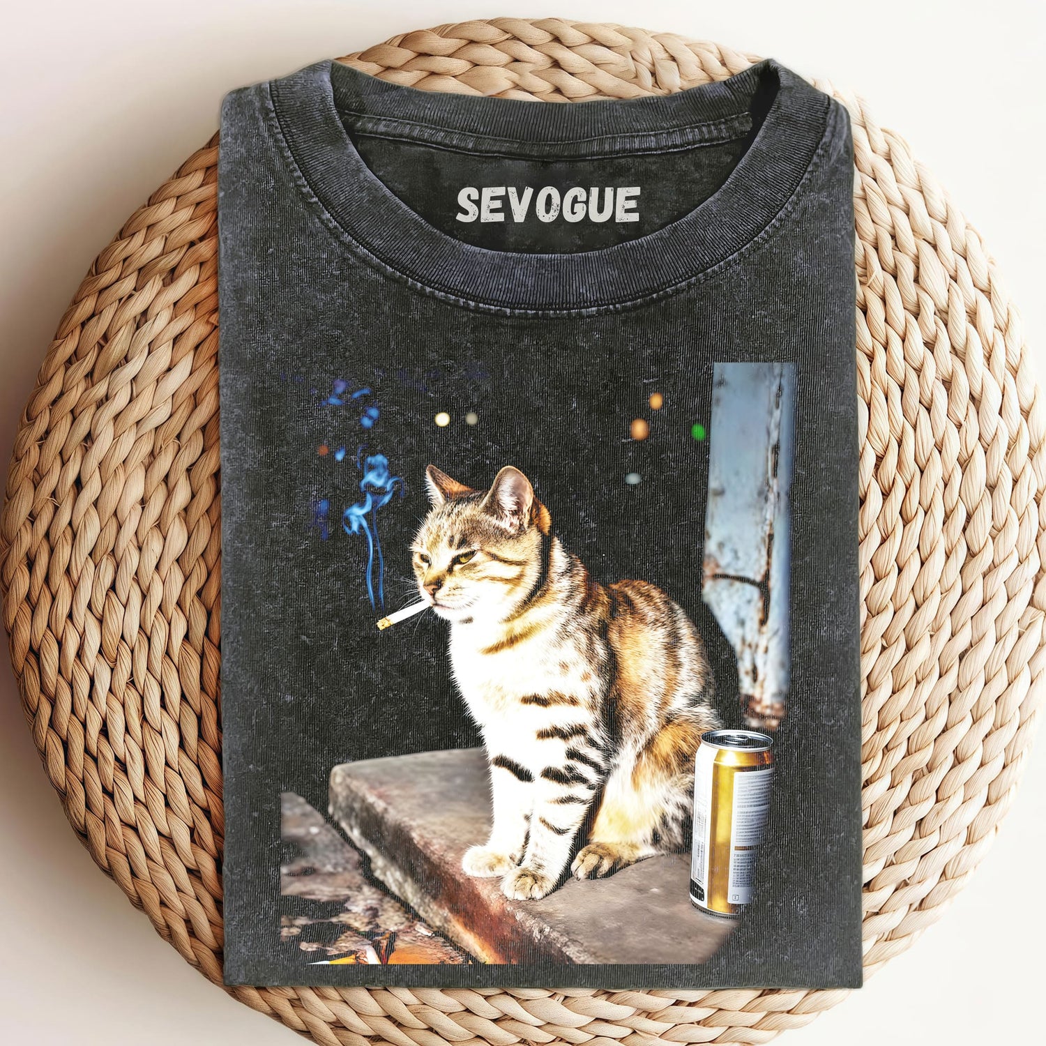 Smoking Cat Meme Unisex Tee, Sweatshirt & Hoodie