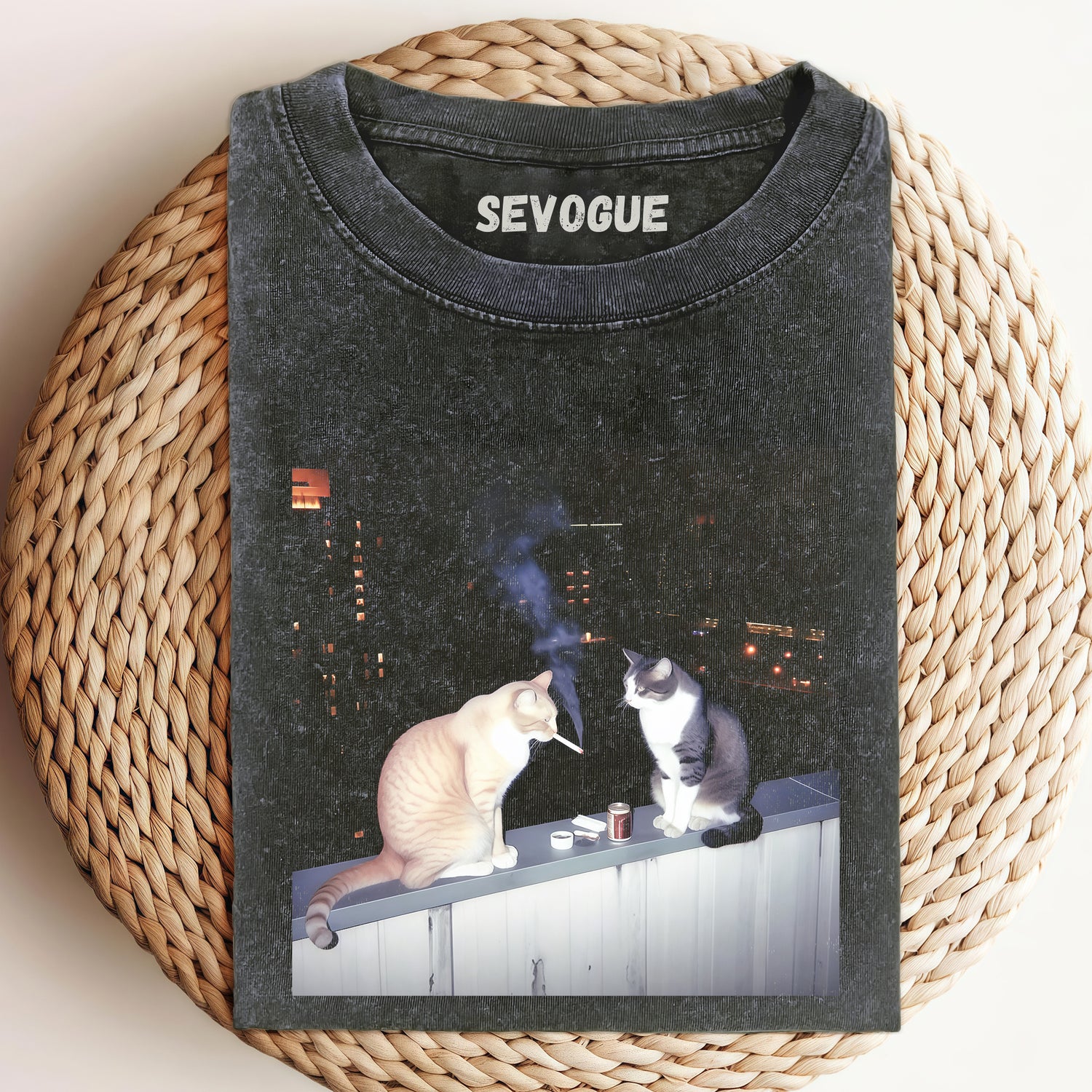 Smoking Cat Unisex Tee, Sweatshirt & Hoodi