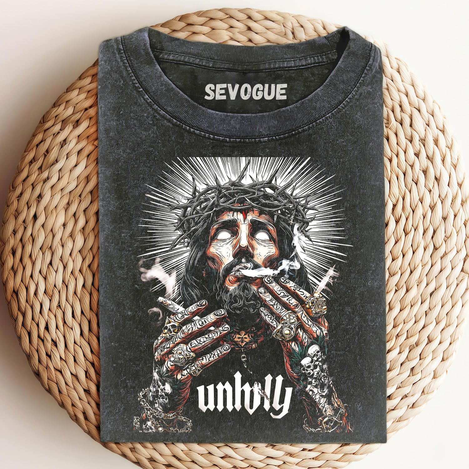 Smoking Tattoo God V2 Unisex Tee, Sweatshirt & Hoodi