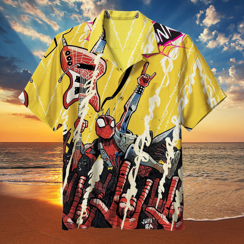 Spider Punk Unisex Hawaiian Shirt