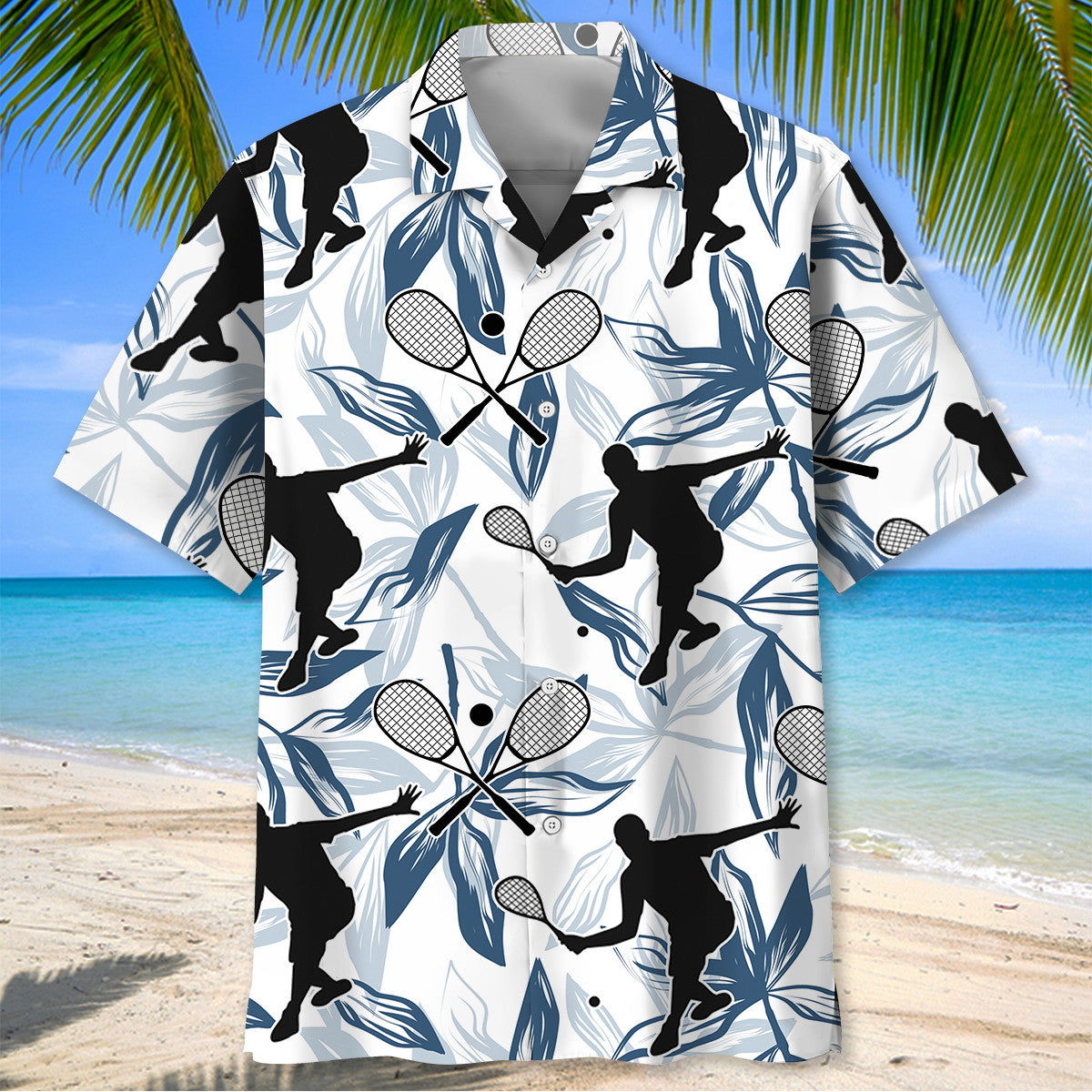 Squash Sport Tropical Player Hawaiian Shirt