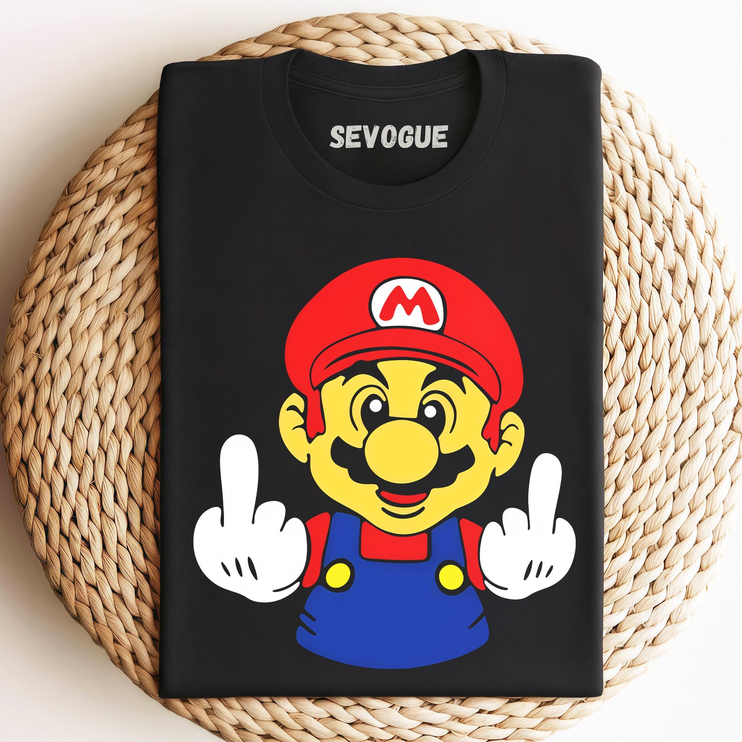 Super Mario Bros. Middle Finger Unisex Tee, Sweatshirt & Hoodi