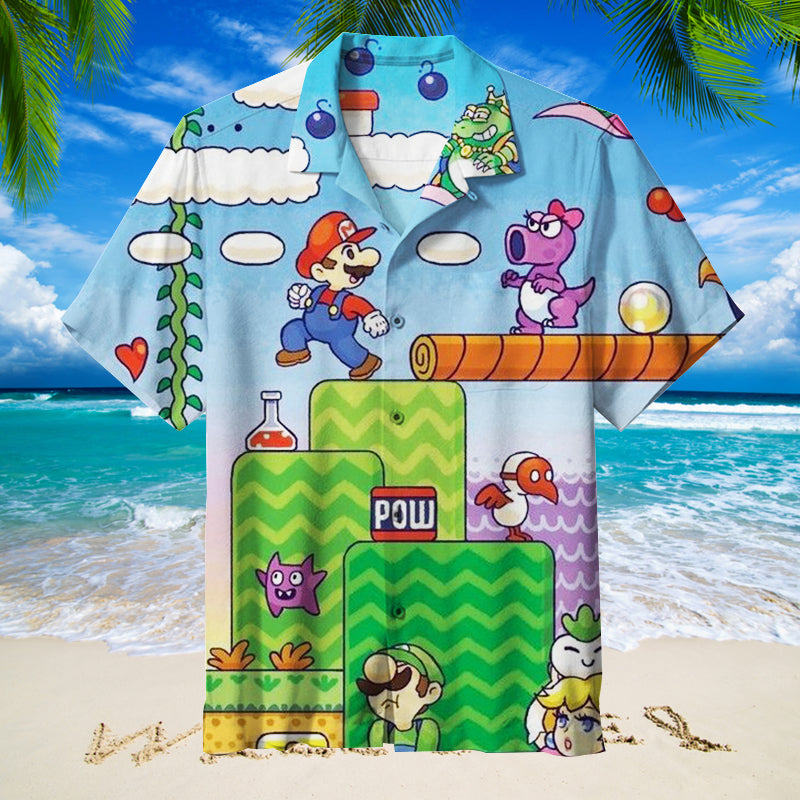 Super Mario Hawaiian Shirt
