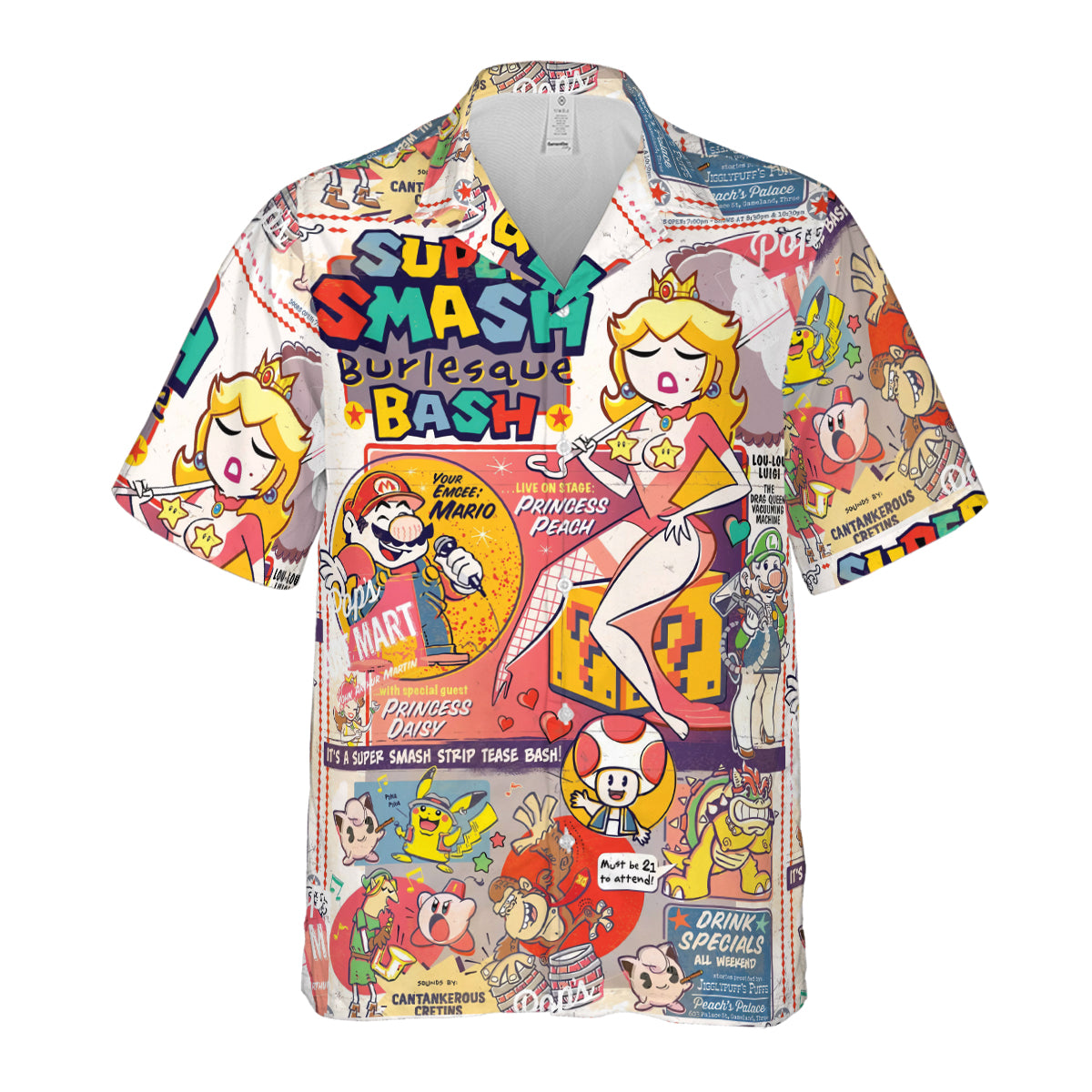 Super Smash Burlesque Bash Hawaiian Shirt