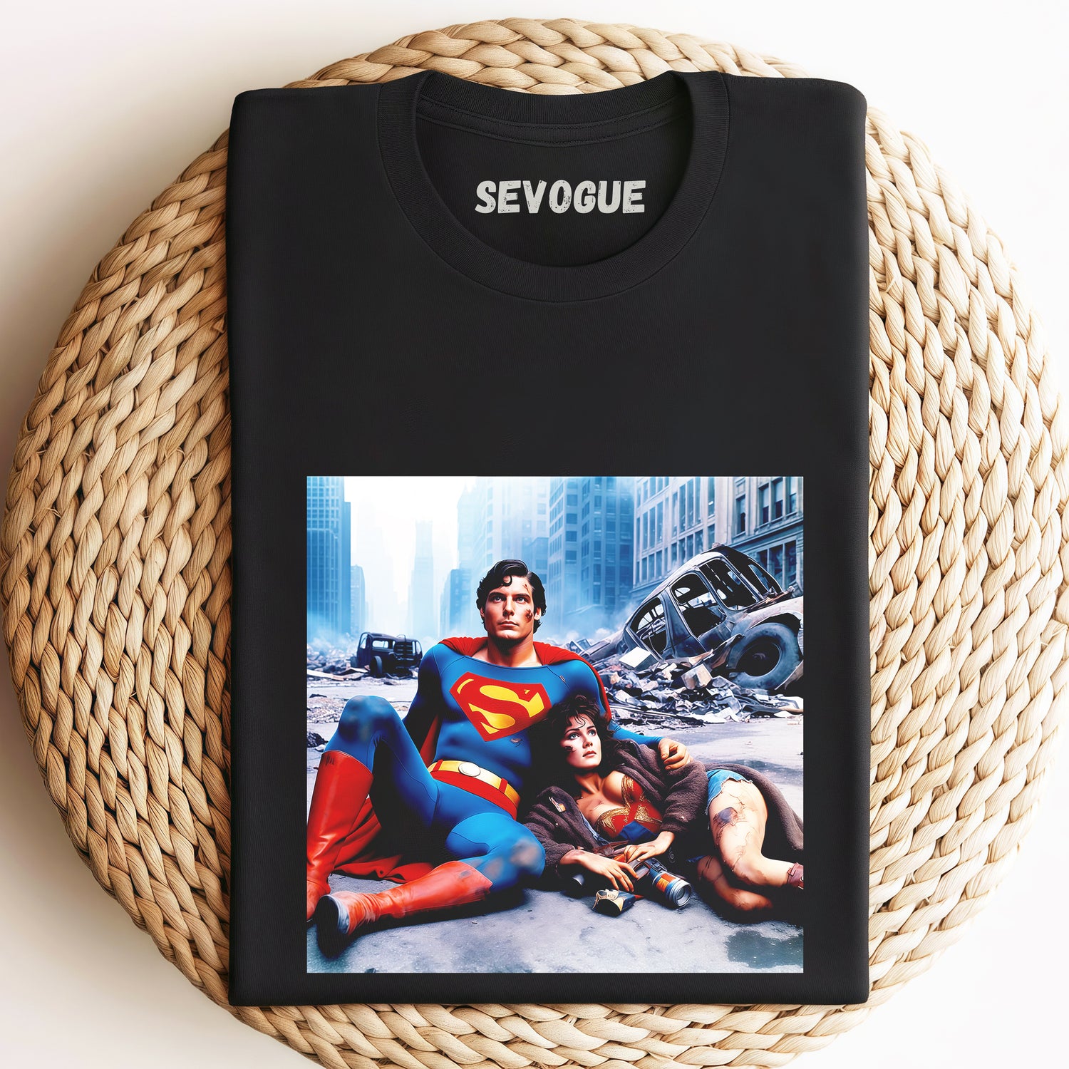 Superman & Wonderwoman Unisex Tee, Sweatshirt & Hoodi