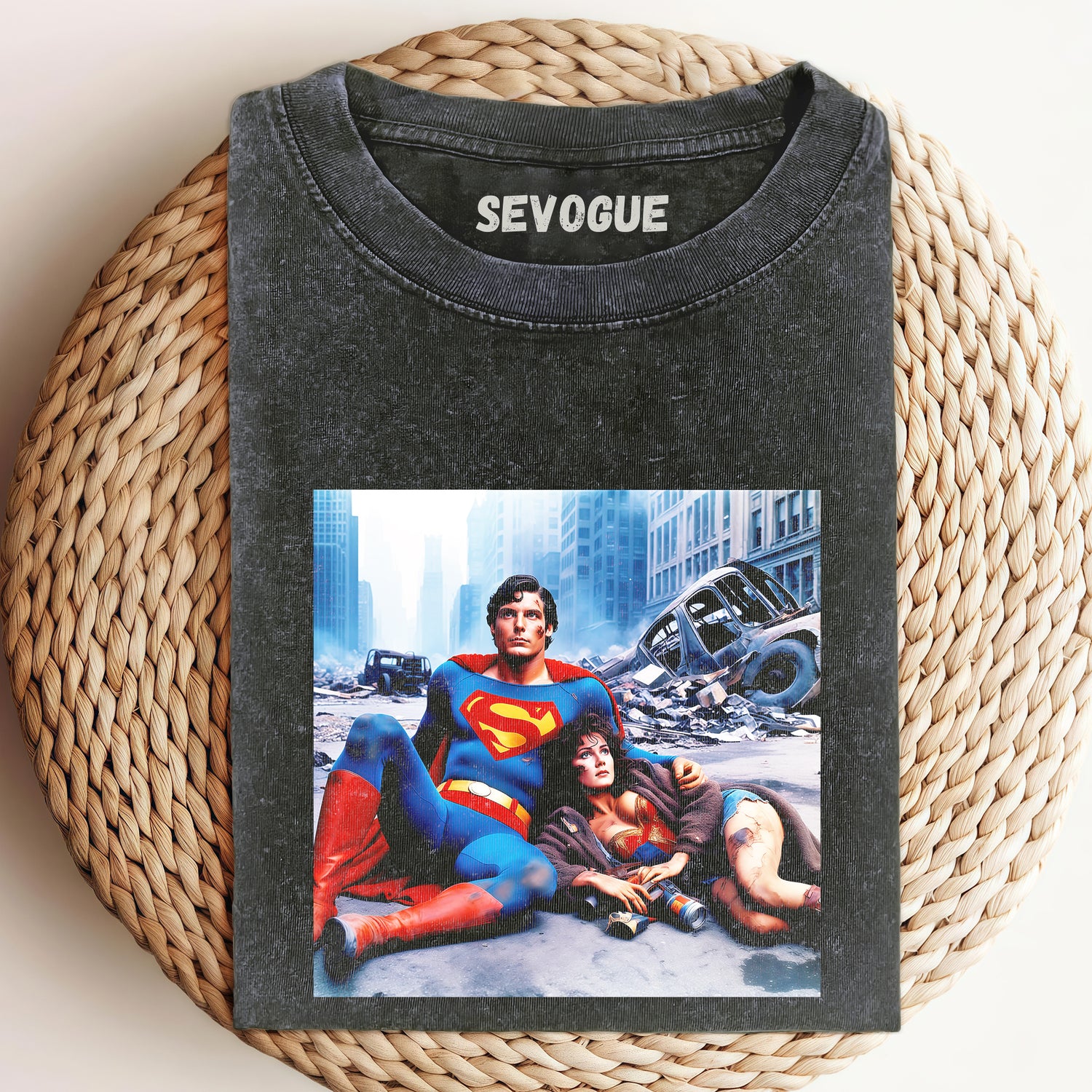 Superman & Wonderwoman Unisex Tee, Sweatshirt & Hoodi