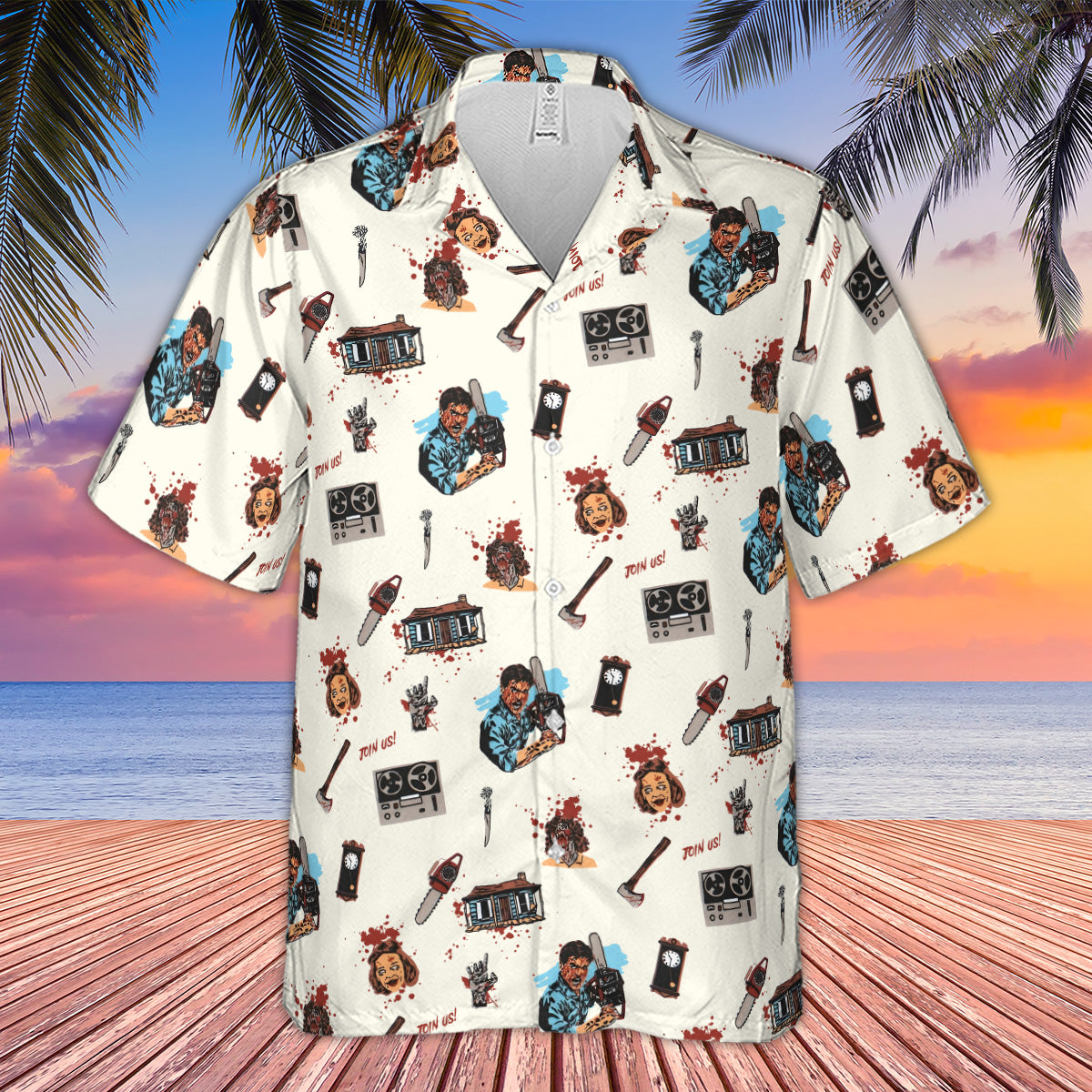 Supernatural Horror Evil Dead Halloween Hawaiian Shirt