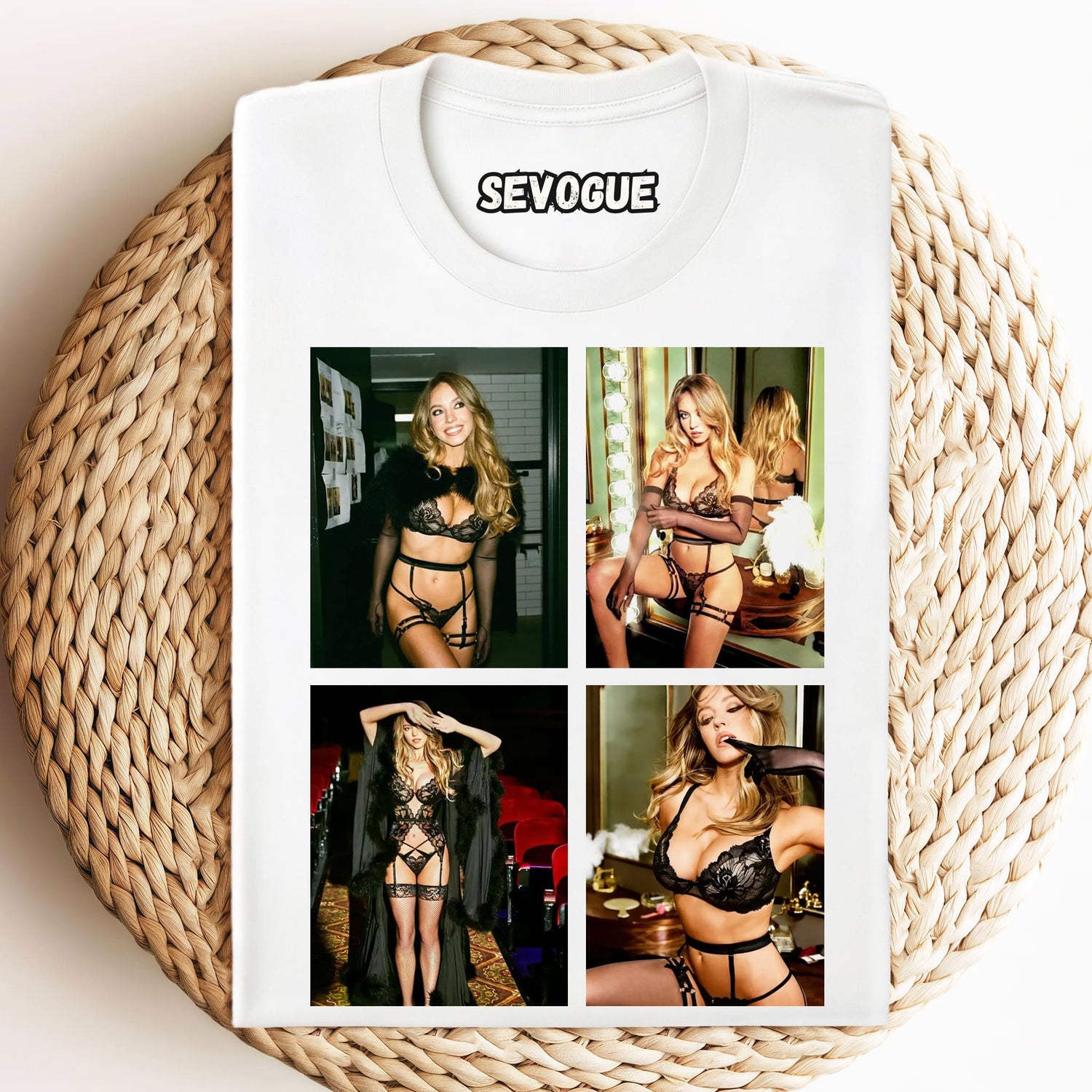 Sydney Sweeney Glamour Unisex Tee, Tank Top, Layered LS, Sweatshirt & Hoodie