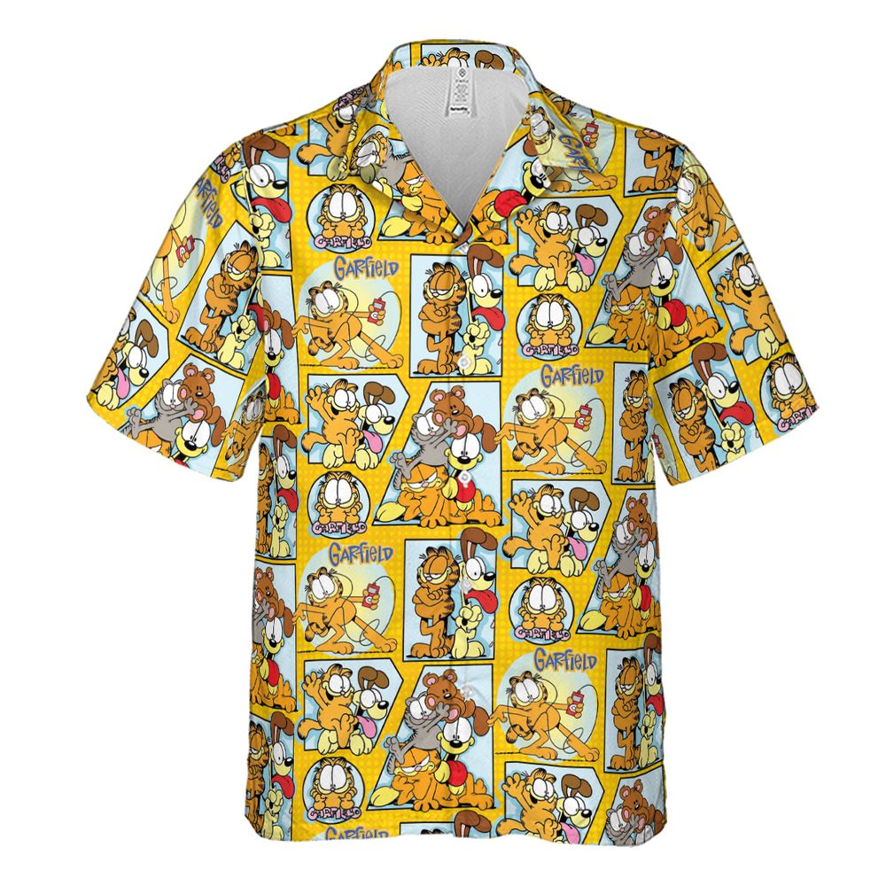 Tabby cat and friend Hawaiian Shirt