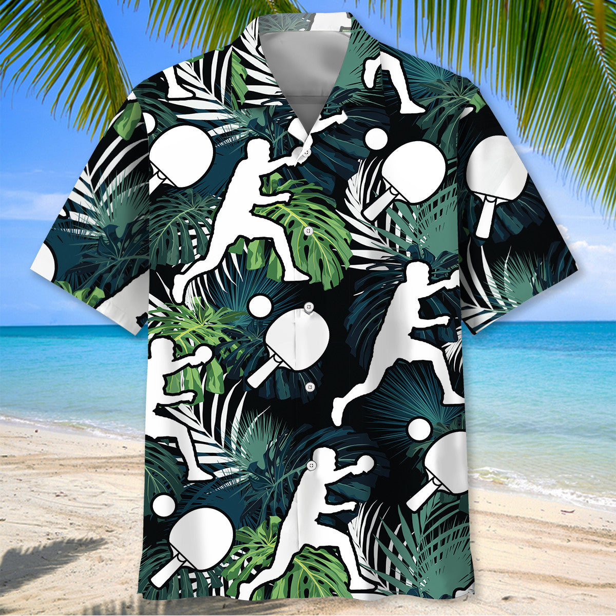 Table Tennis Nature Hawaiian Shirt