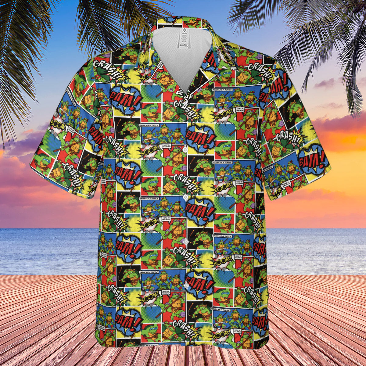 Teenage Mutant Ninja Turtles Comic Hawaiian Shirt