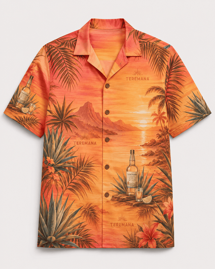 Teremana Sunset Agave Hawaiian Shirt