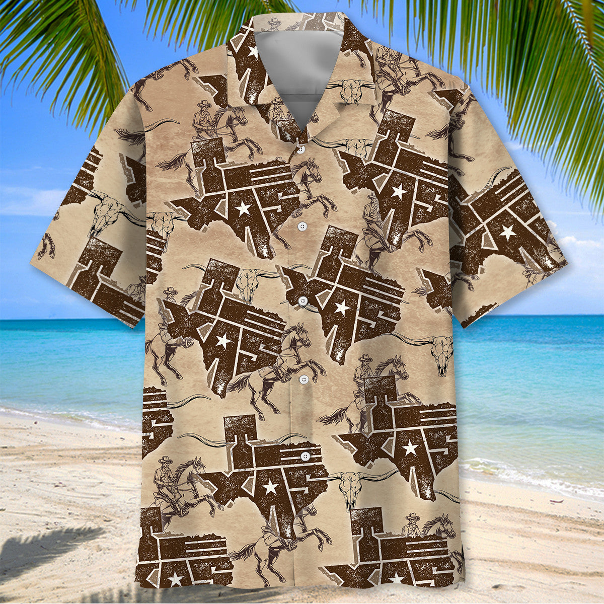 Texas State Cowboy Hawaiian Shirt
