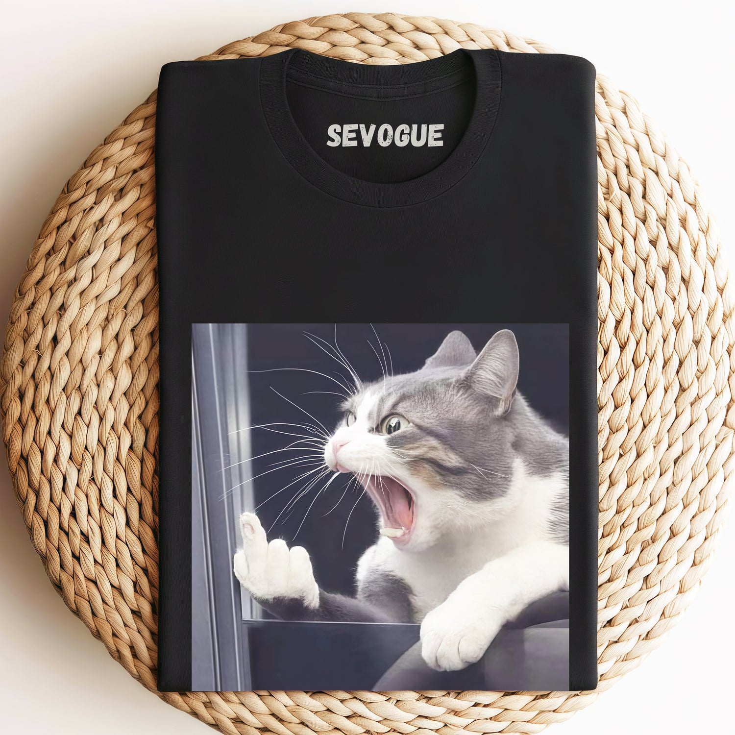 The Angry Cat Unisex Tee, Sweatshirt & Hoodi