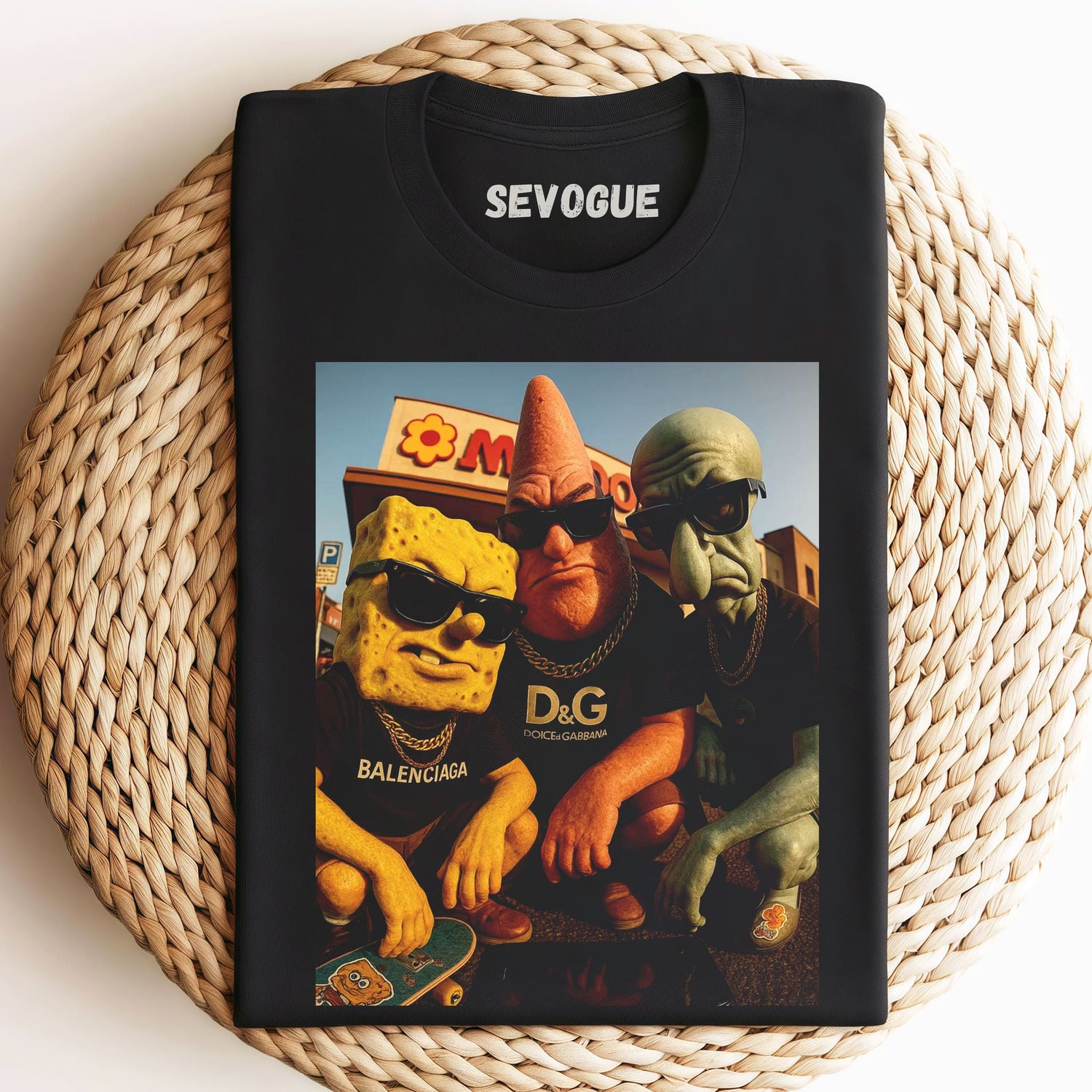 The Big Three of Bikini Bottom Unisex Tee, Tank Top, Layered LS, Sweatshirt & Hoodie