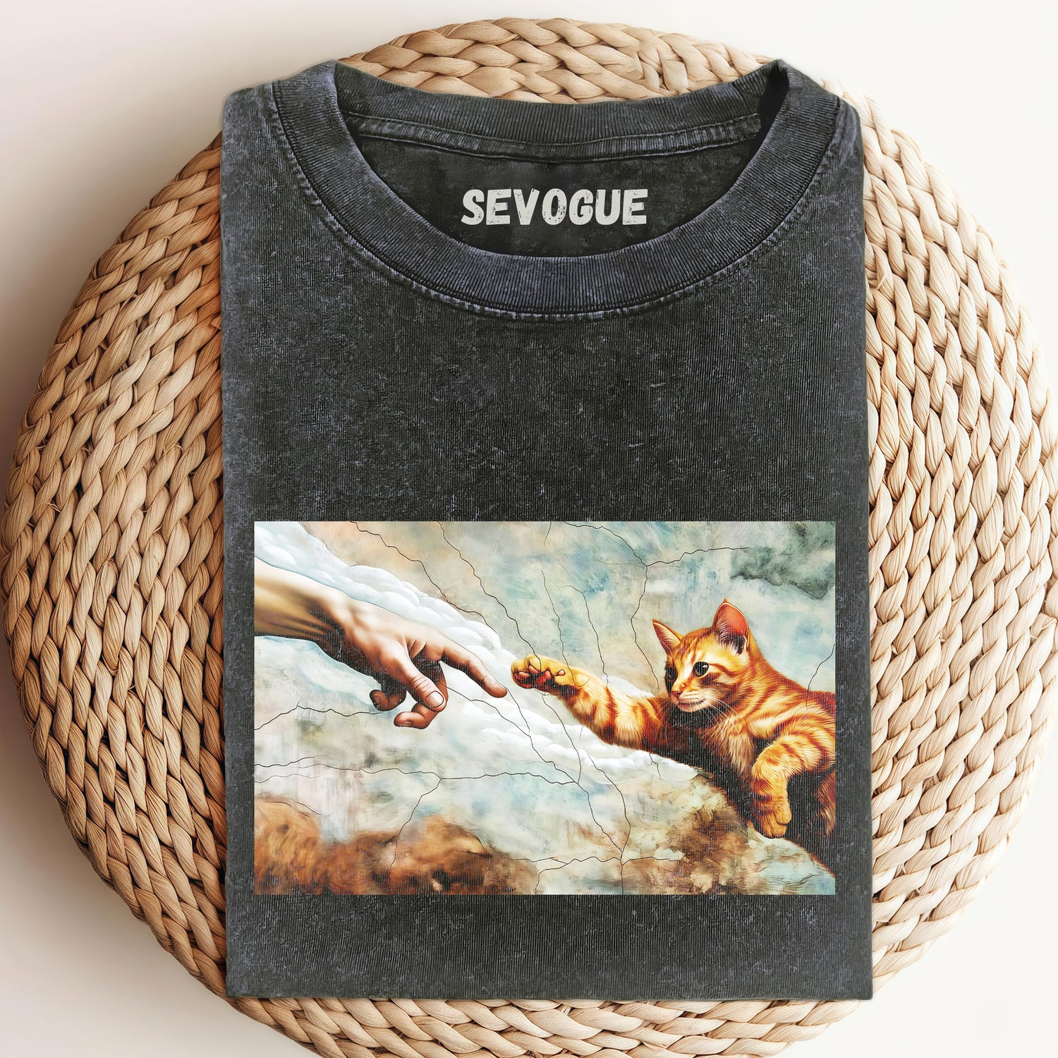 The Cat Reaches Out To God Unisex Tee, Sweatshirt & Hoodie