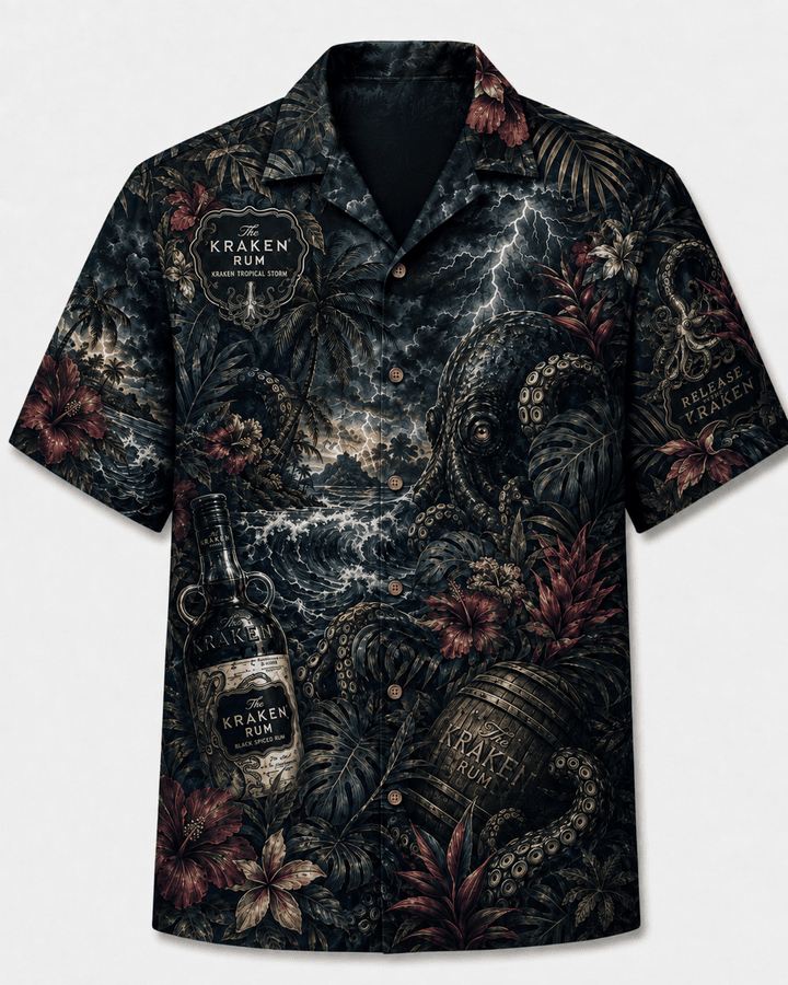 The Kraken Tropical Storm Hawaiian Shirt