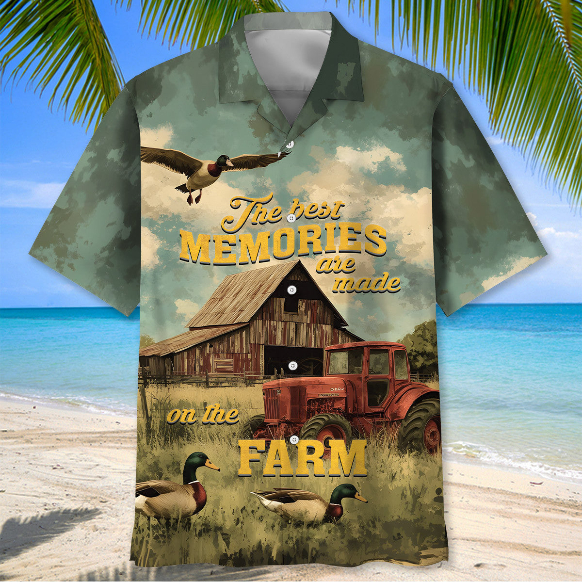 The Best Memories Are Made On The Farm Hawaiian Shirt