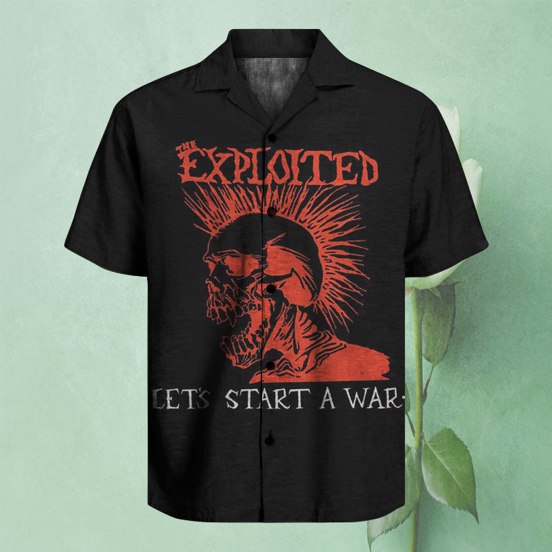 The Exploited - Let's Start A War Unisex Hawaiian Shirt