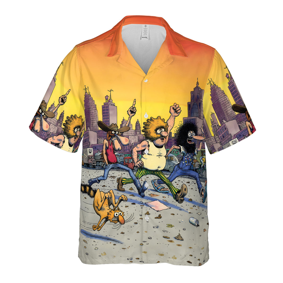 The Fabulous Furry Freak Brothers Hawaiian Shirt