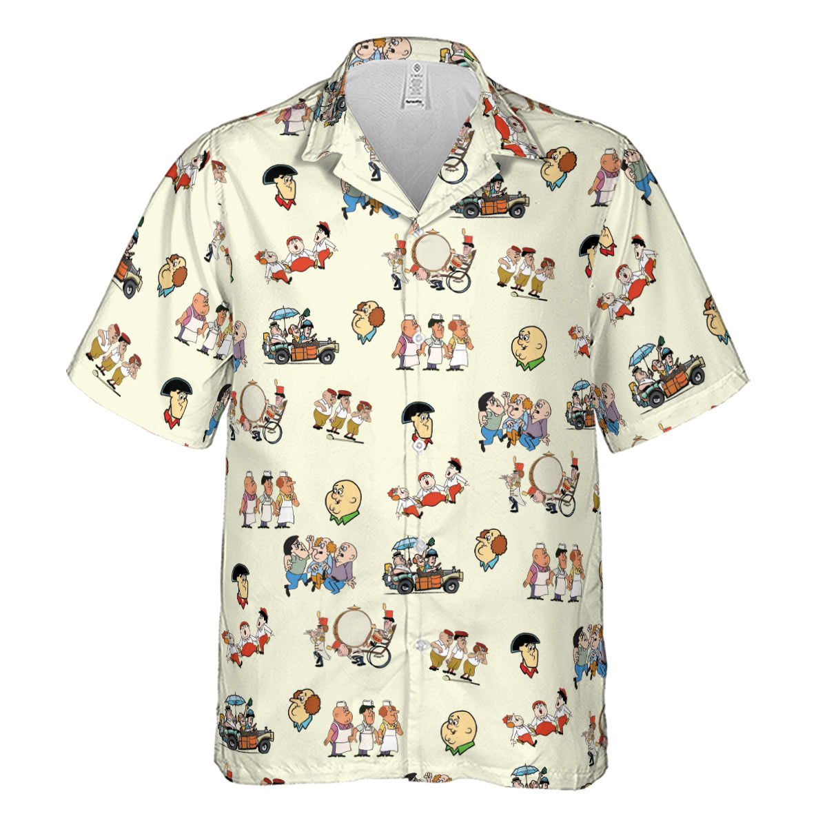 Three Stooges Cartoon 1965 Hawaiian Shirt