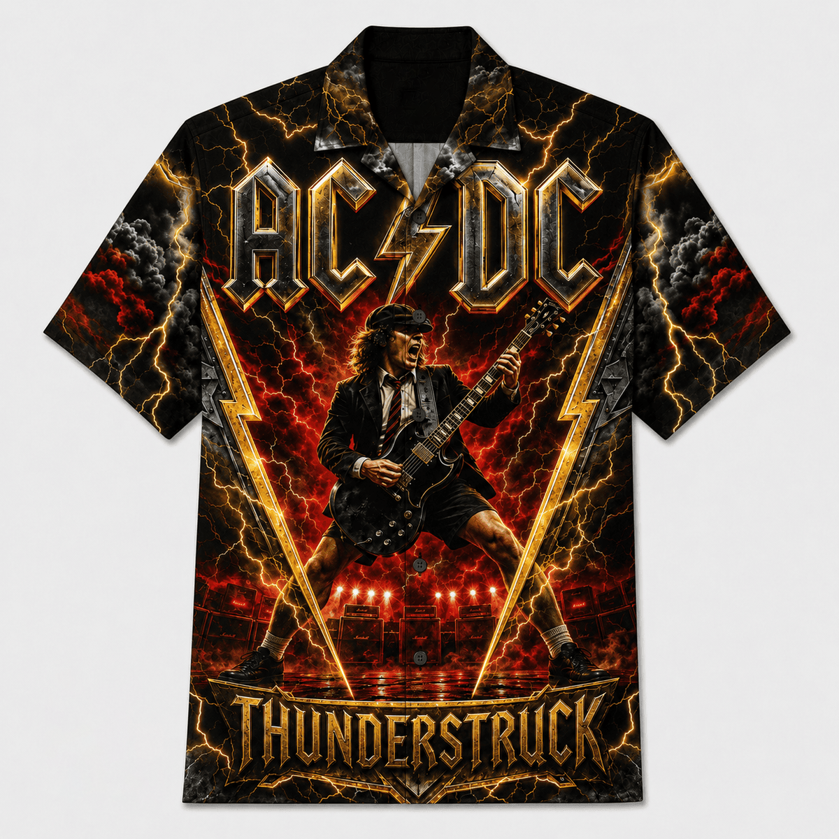 Thunderstruck Electric Rock Hawaiian Shirt