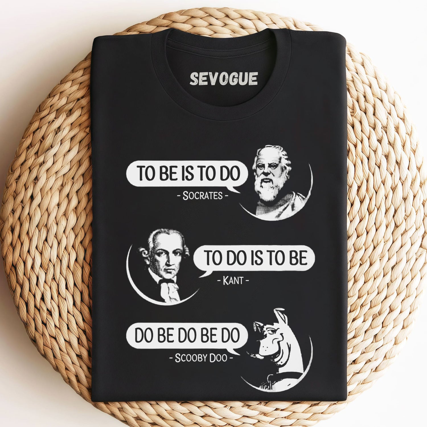 To Be Is To Do -OR- Do Be Do Be Do  Socrates  Kant  Scooby Doo Funny Sciance Unisex Tee, Sweatshirt & Hoodie