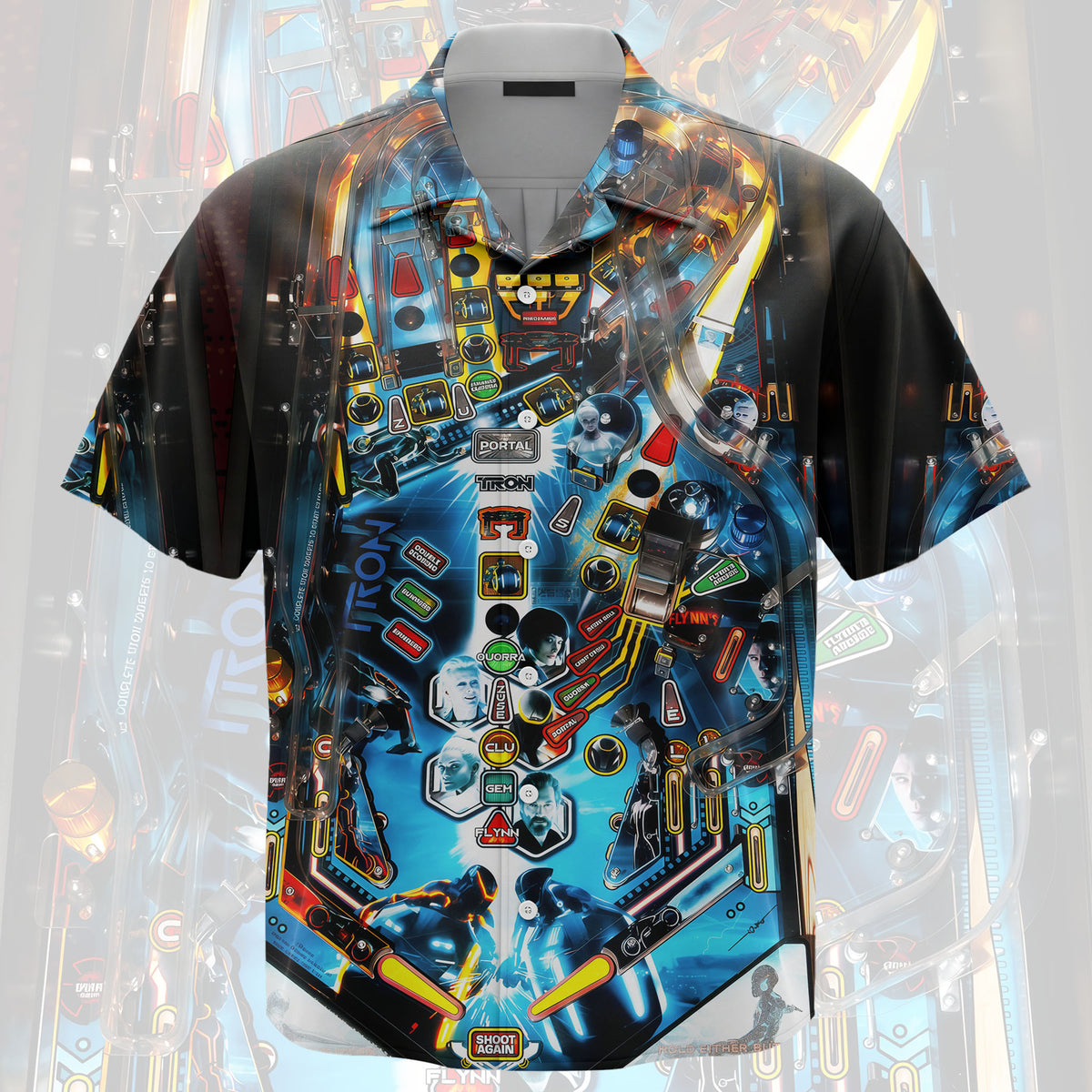 Tron Pinball Unisex Hawaiian Shirt