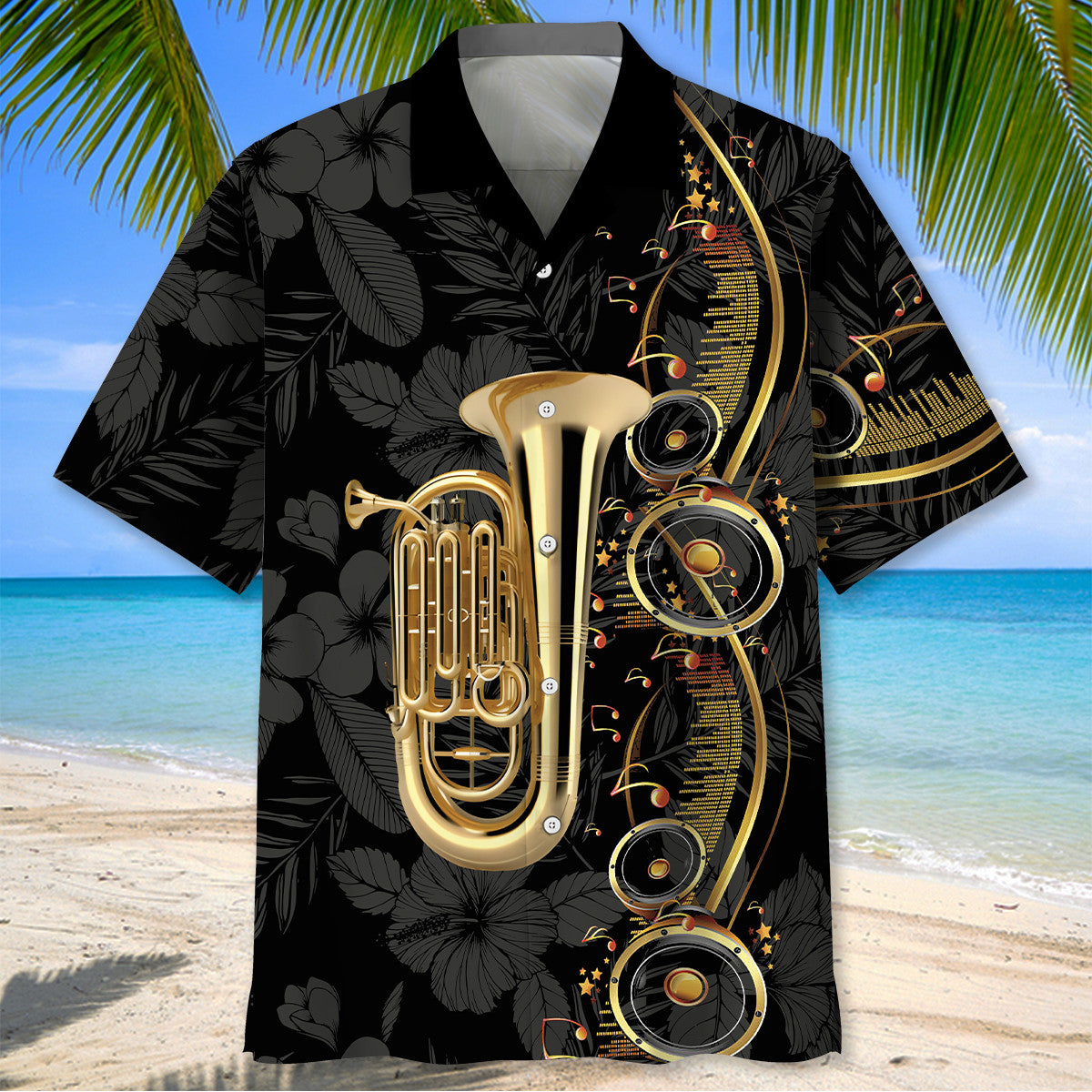 Tuba Black Music Hawaiian Shirt