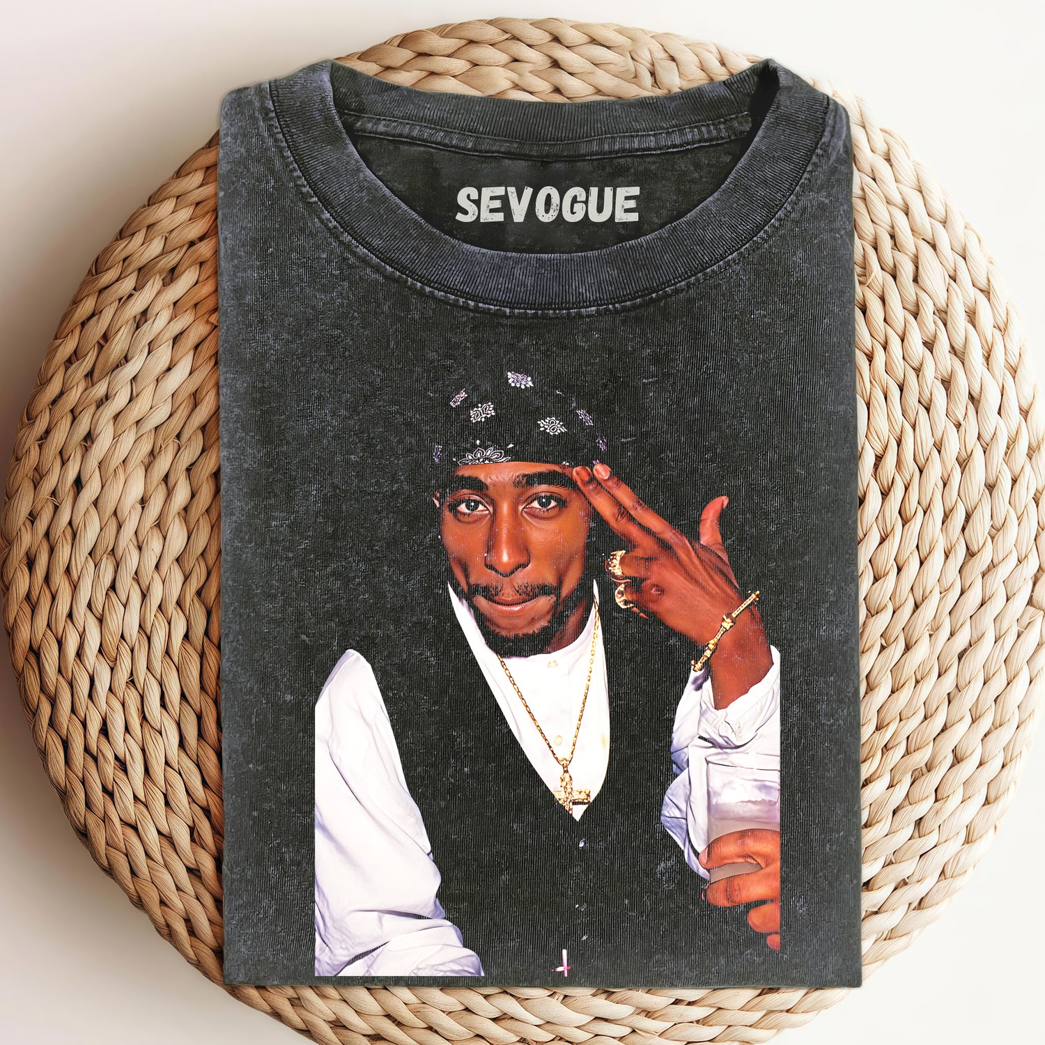 Tupac Shakur Pointing His Finger At His Head Unisex Tee, Sweatshirt & Hoodie