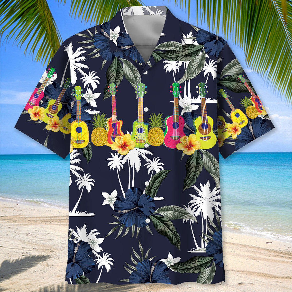 Ukulele Nature Hawaiian Shirt