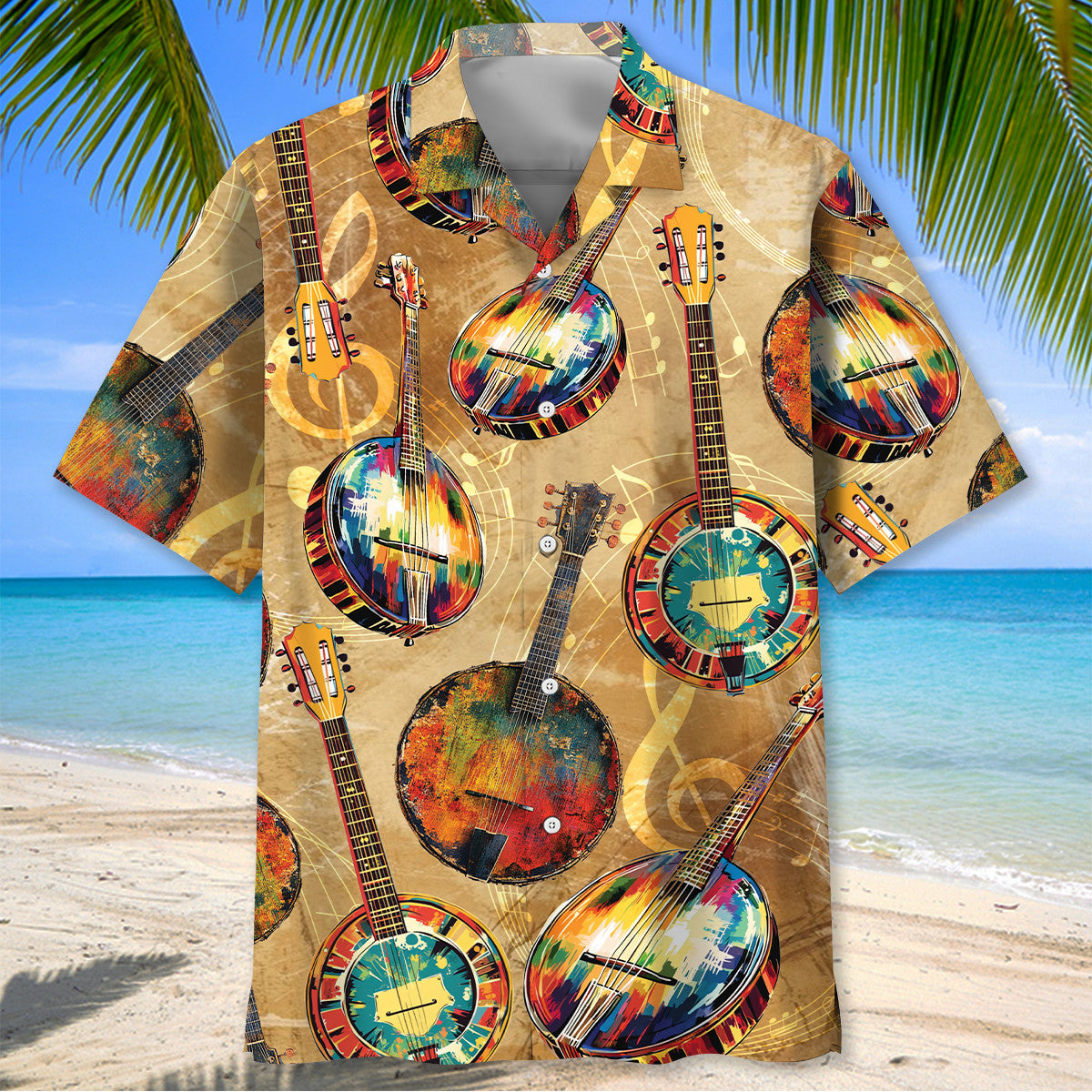 Vintage Banjo Hawaiian Shirt