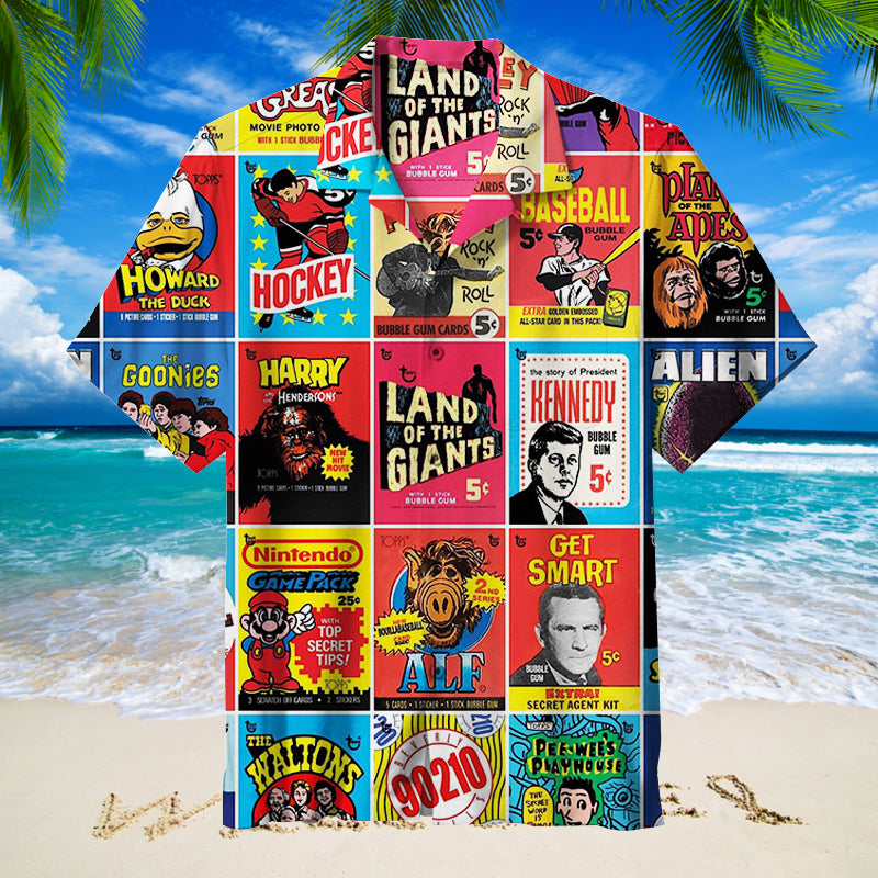 Vintage Poster Collage |Unisex Hawaiian Shirt