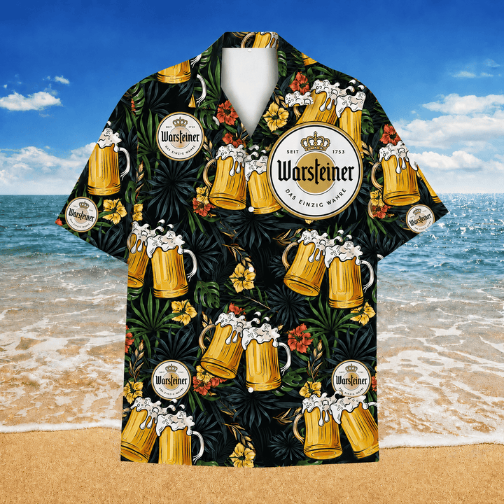 Warsteiner Bier-Hawaiihemd Hawaiian Shirt