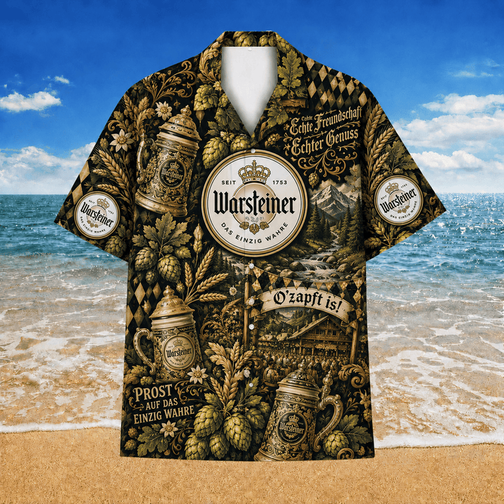 Warsteiner Oktoberfest-Hawaiihemd Hawaiian Shirt