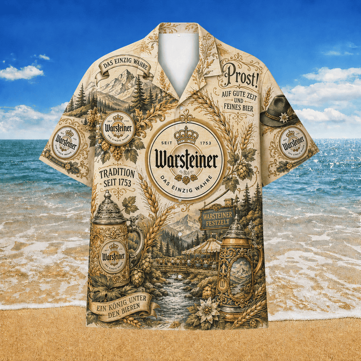 Warsteiner Tradition Hawaiihemd Hawaiian Shirt
