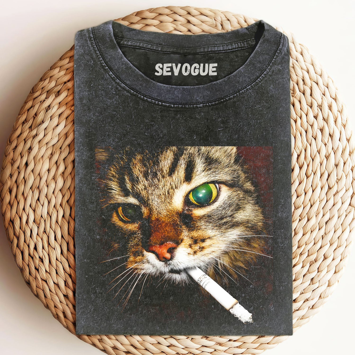 Washed Cotton Cat Unisex Tee, Sweatshirt & Hoodie