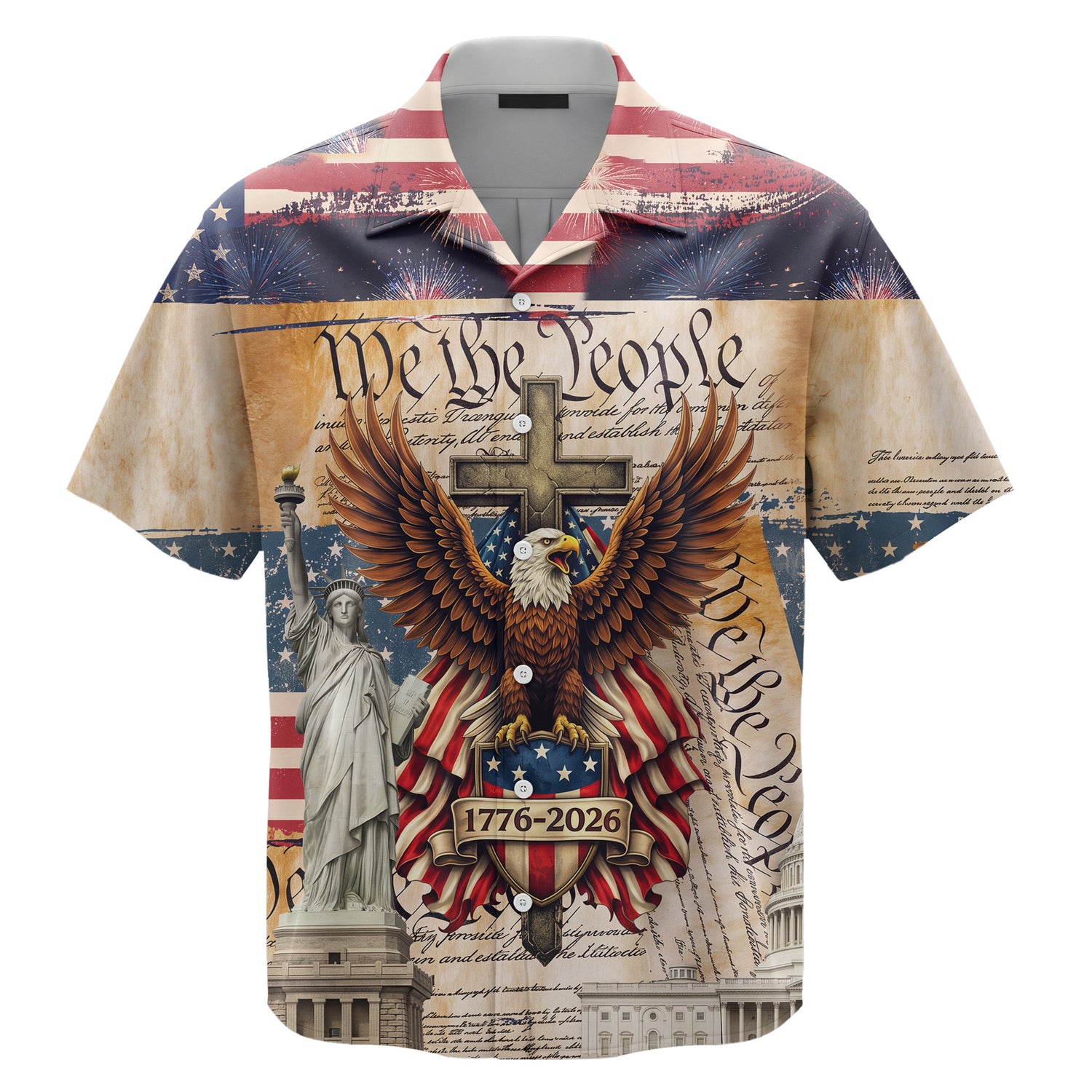 We The People 250 Years Faith and Freedom Hawaiian Shirt