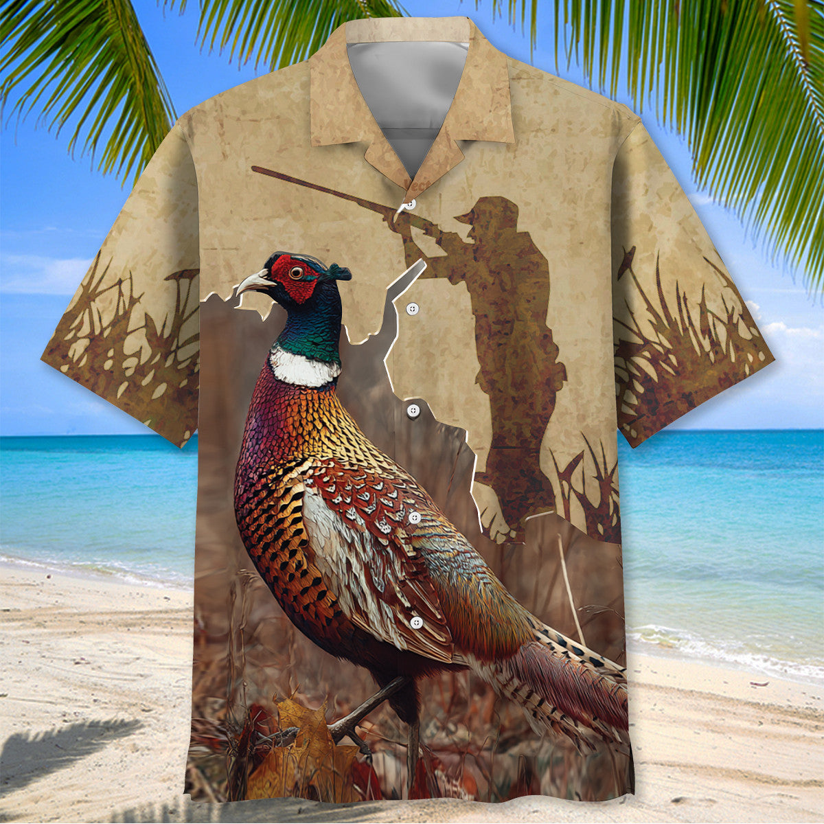 Wild Pheasant Hunting Hawaiian Shirt