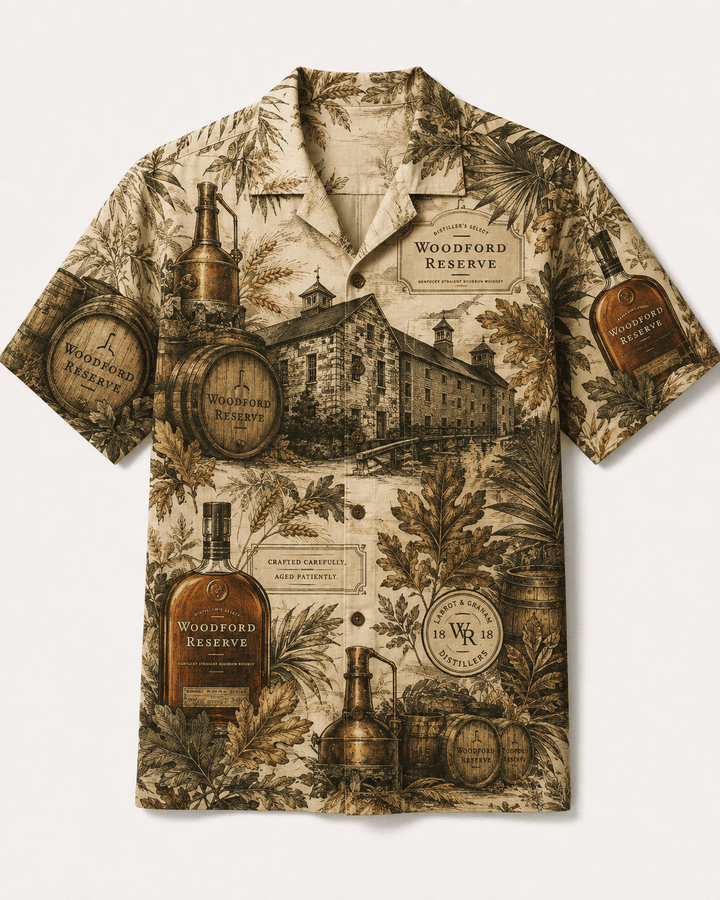 Woodford Reserve Distillery Heritage Hawaiian Shirt