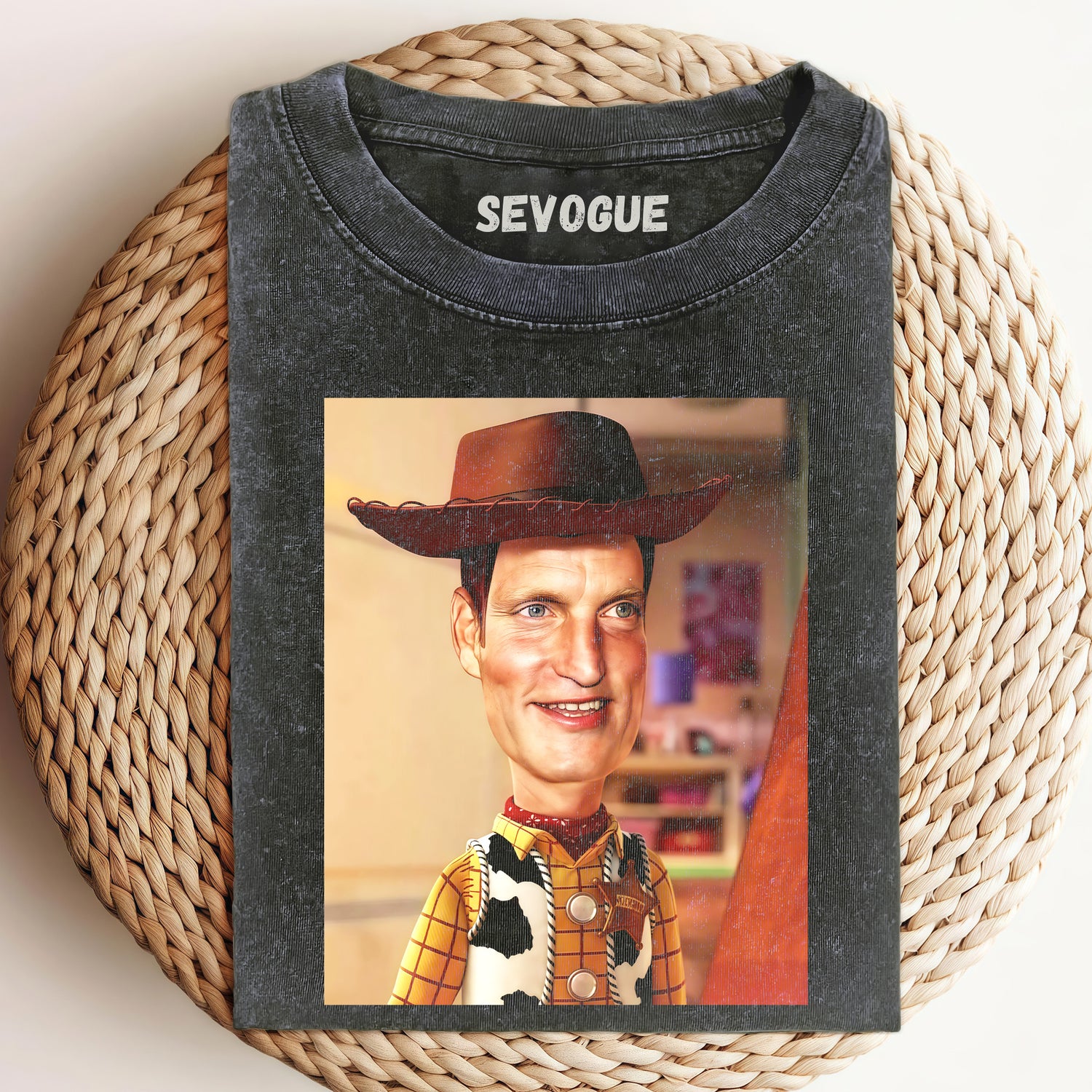 Woody Wearing A Woody Harrelson Mask Unisex Tee, Sweatshirt & Hoodi