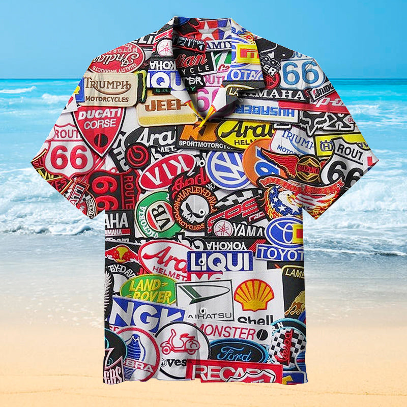 World famous car brand Hawaiian shirt