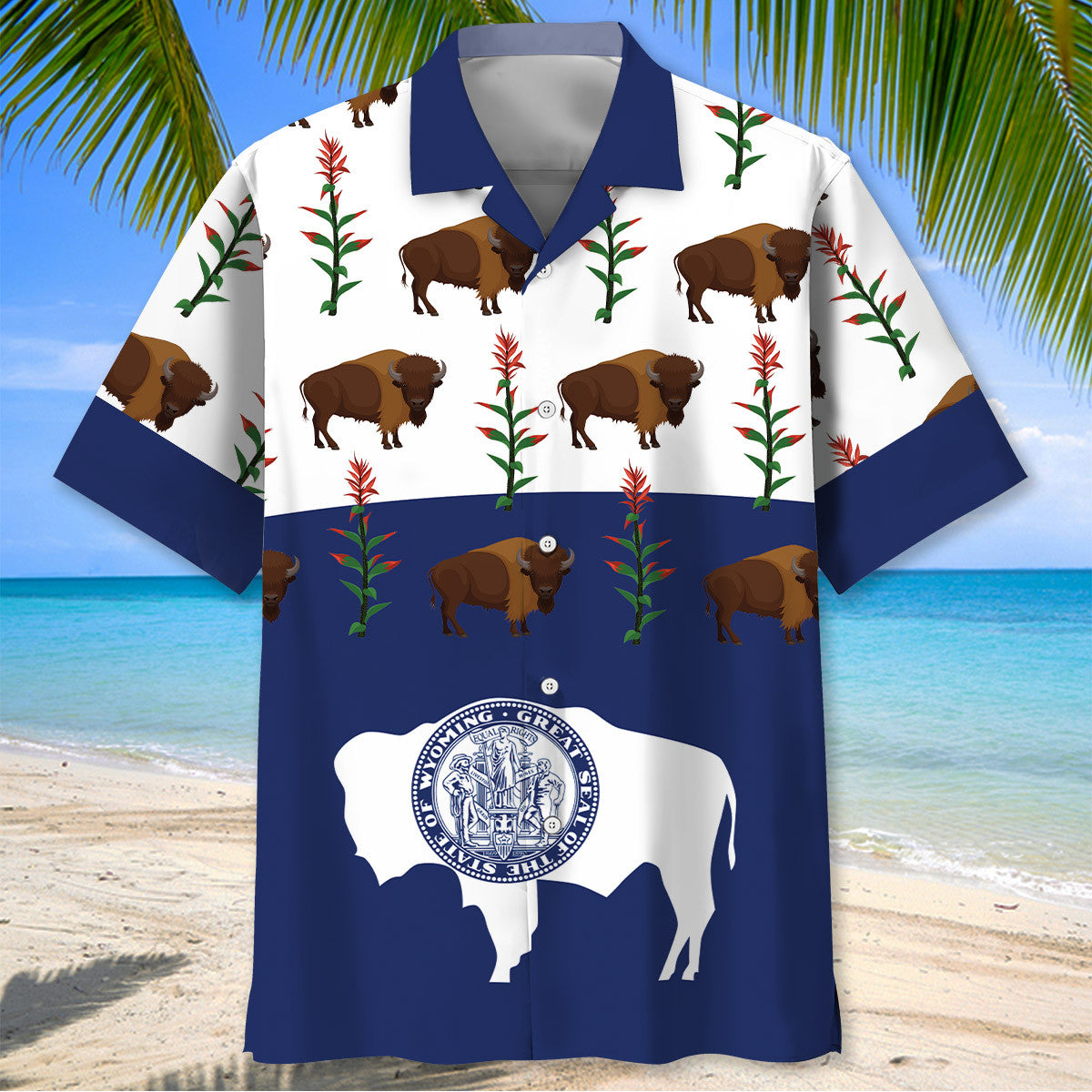 Wyoming State Hawaiian Shirt
