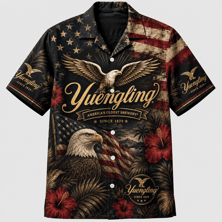 Yuengling American Eagle Hawaiian Shirt