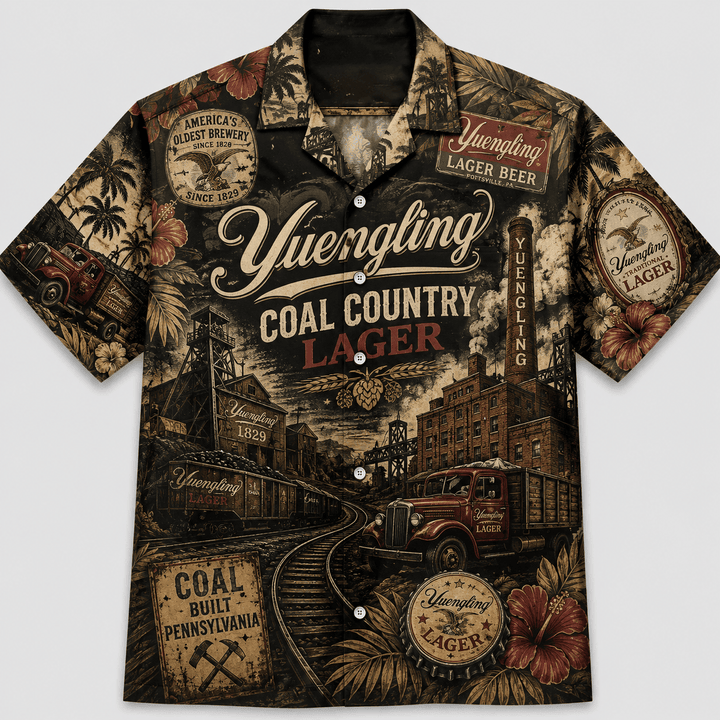 Yuengling Coal Country Lager Hawaiian Shirt
