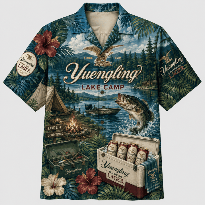 Yuengling Lake Camp Hawaiian Shirt