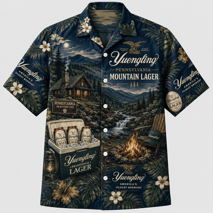 Yuengling Mountain Lager Hawaiian Shirt
