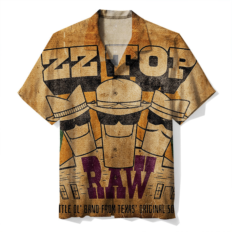 ZZ Top ‎- Raw Unisex Hawaiian Shirt